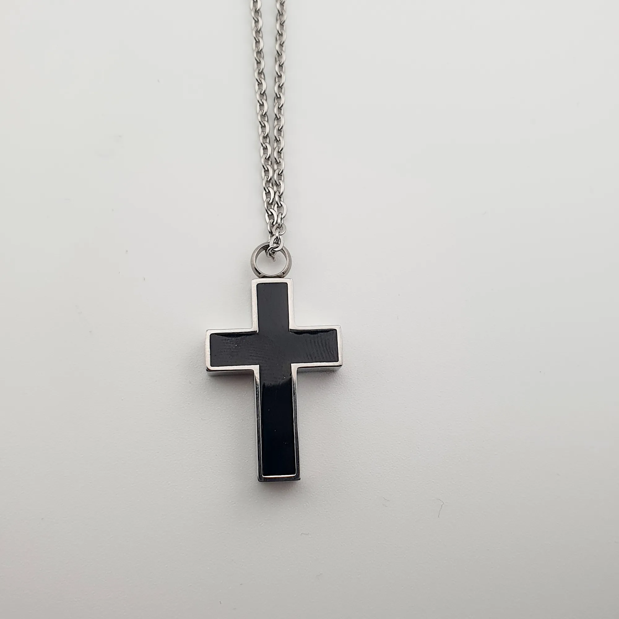 Kruis Crematie Hanger - Roestvrijstaal - Gedenksieraad