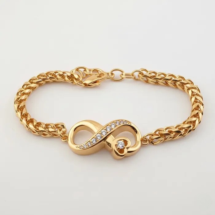 Crematie Sieraad Infinity Urn Armband Voor As | Goudkleurig - Waardig Gedenkteken