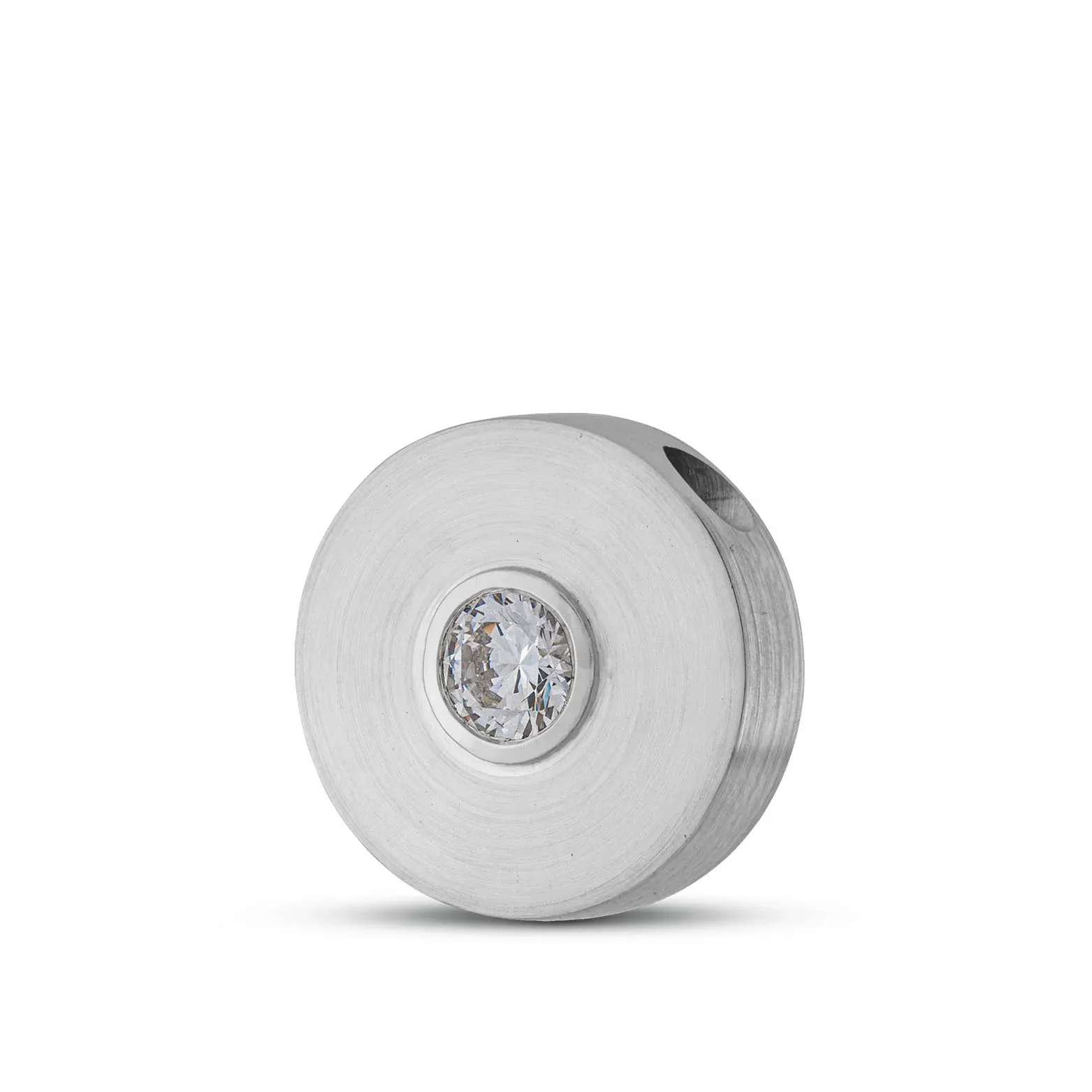 Ashanger Rond - Ronde Vorm met Steen - Tijdloze elegantie - Gedenksieraad