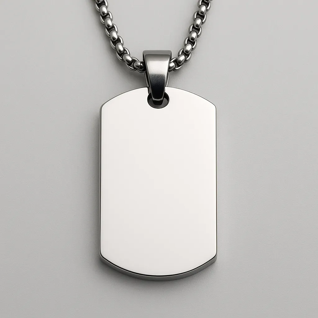 Asketting Dog Tag - Zilverkleurig - Gedenksieraad
